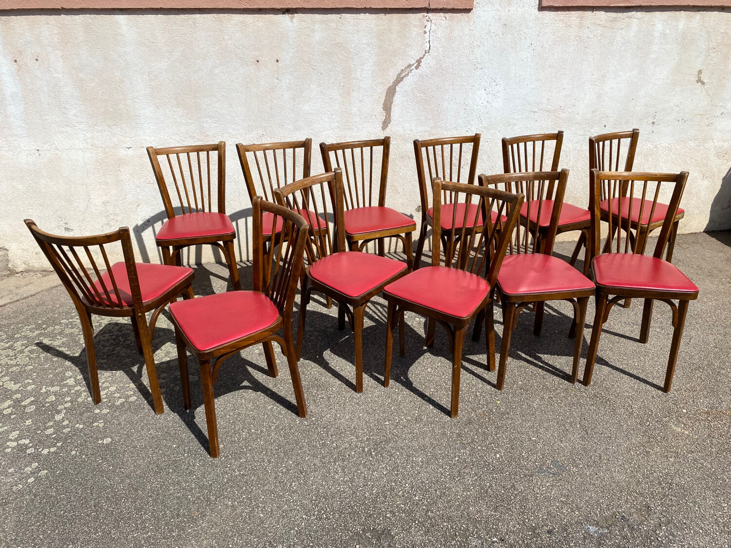 Set of 12 chairs baumann 153