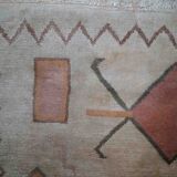 Vintage tibetan khaden handmade carpet 159cm x 237cm 1960s, 1c504