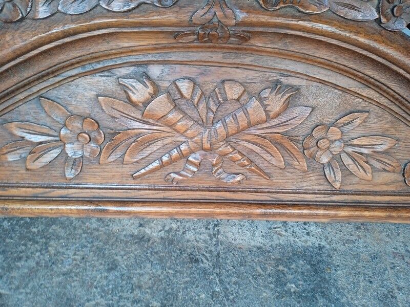 Fronton boiserie bois sculpté style Louis XVI ep XIXem