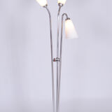 Lampadaire ArtDéco restauré, acier chromé, Tchéquie, années 1930