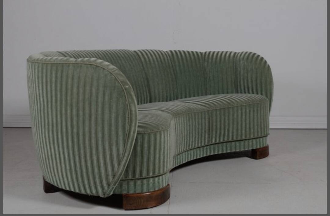 Art Deco banana sofa 1940