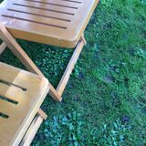 Series of 3 folding chairs