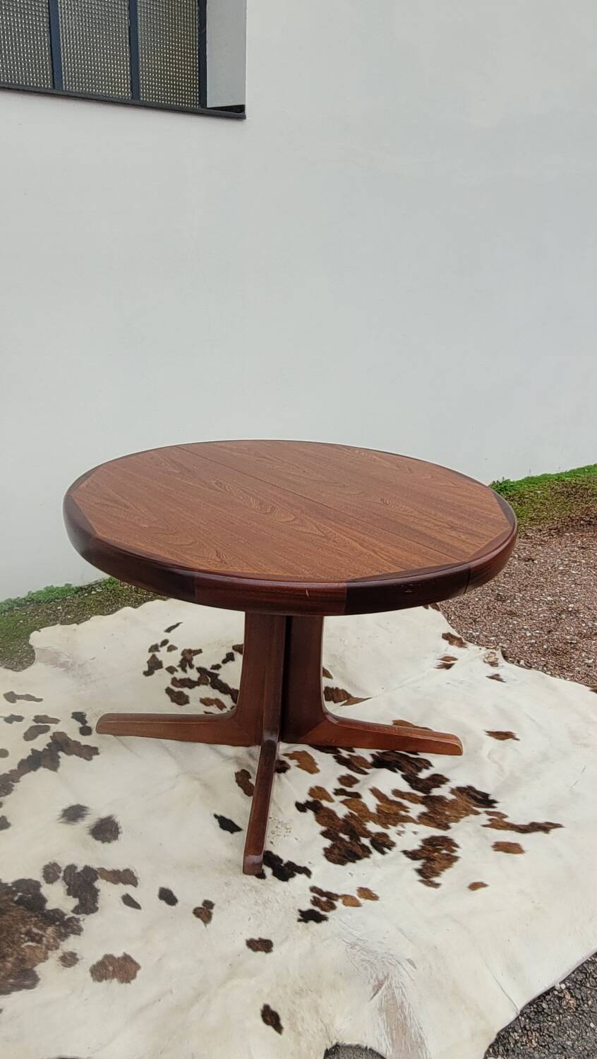 Vintage Scandinavian style table with 2 teak extensions, 1960s