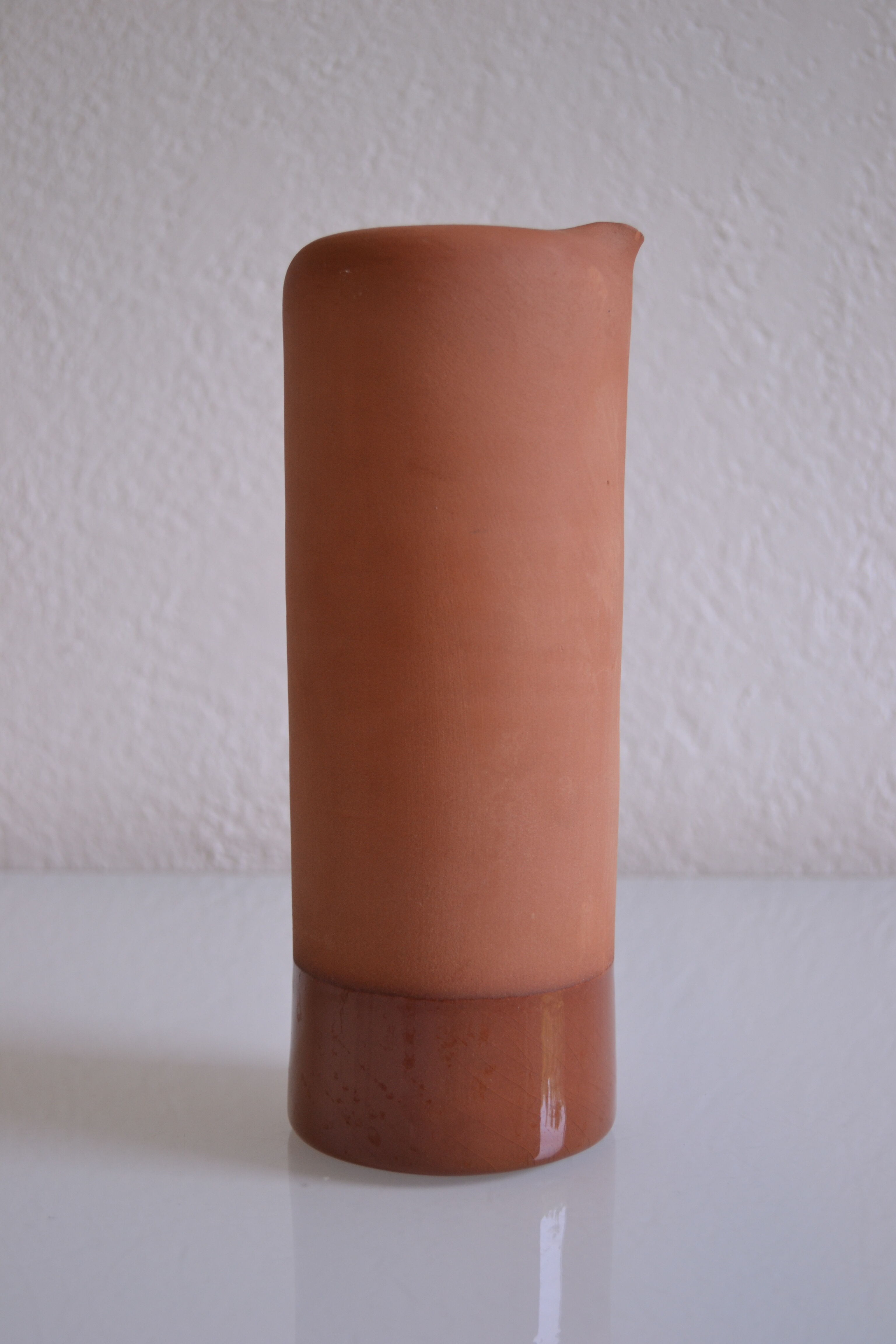 Modernist terracotta vase or pourer
