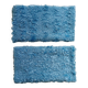 Set of two vintage sky blue rugs from the 70s