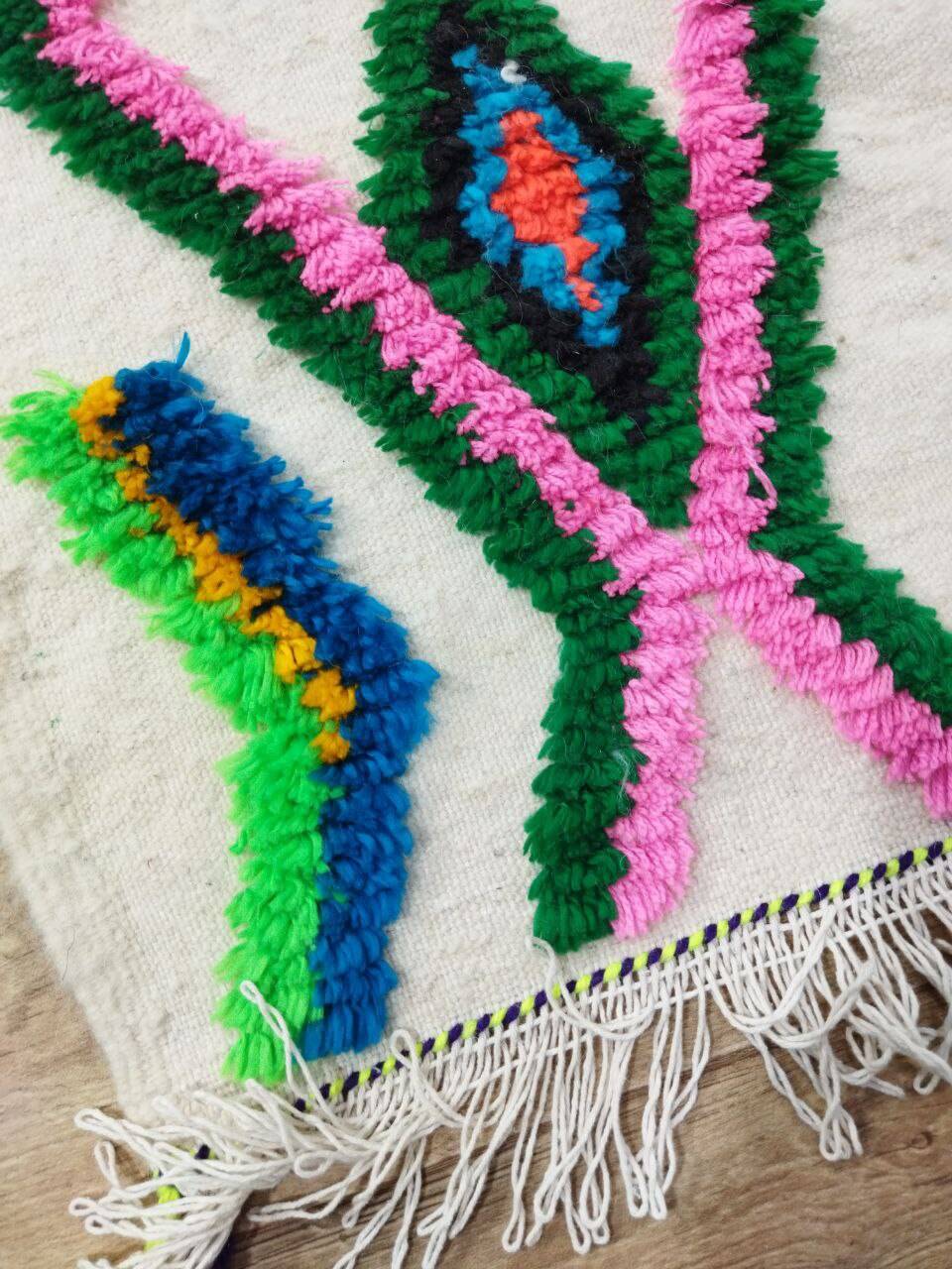 Handmade Moroccan Berber rug 253 X 144 CM