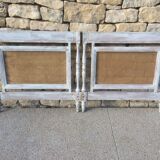 Bed head in wood and canning