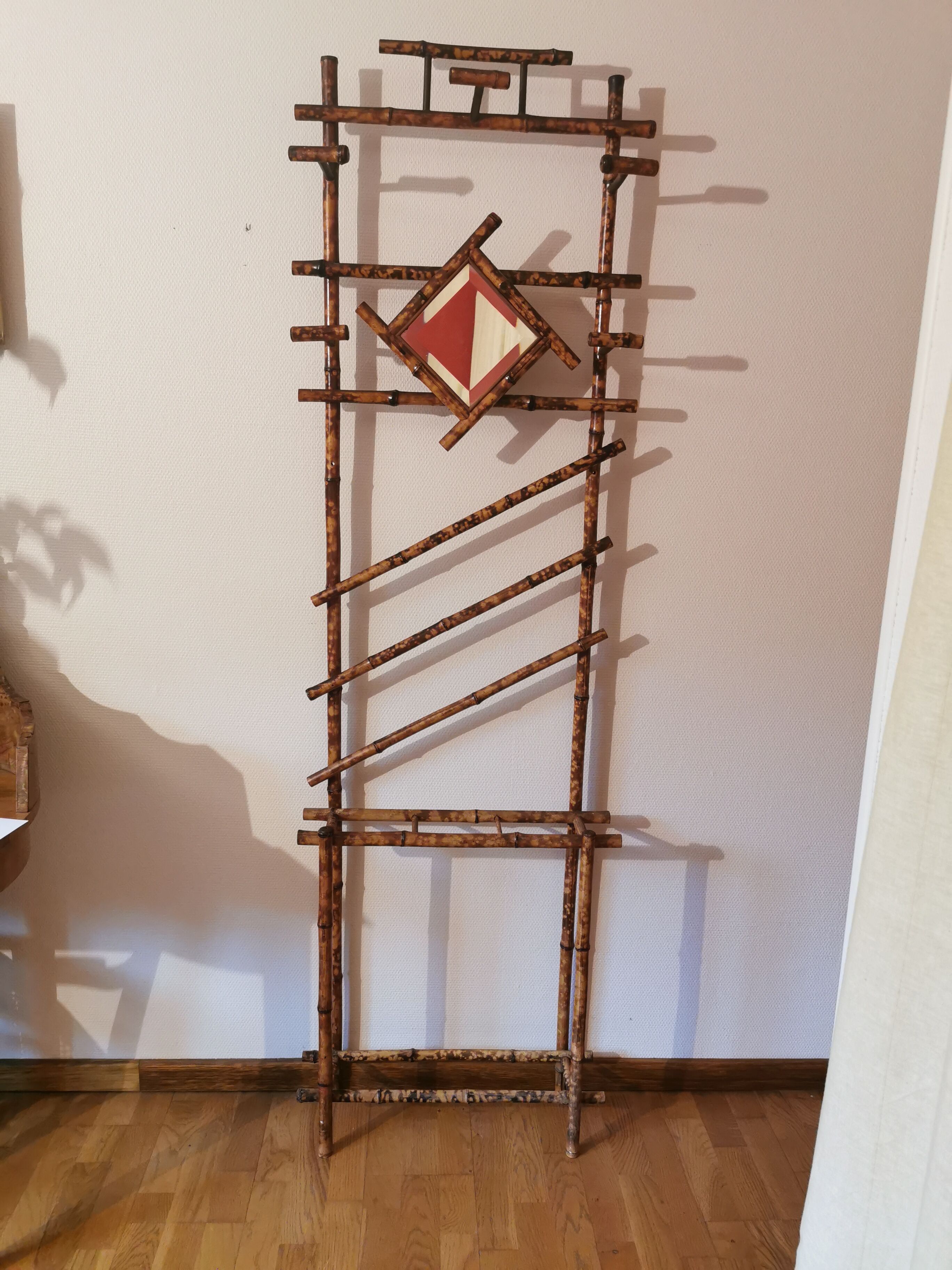 Vintage bamboo wardrobe