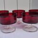Luminarc Ruby Glasses 1970