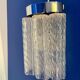 Set of two wall sconces in Murano glass and chromed metal, Italian Decorative