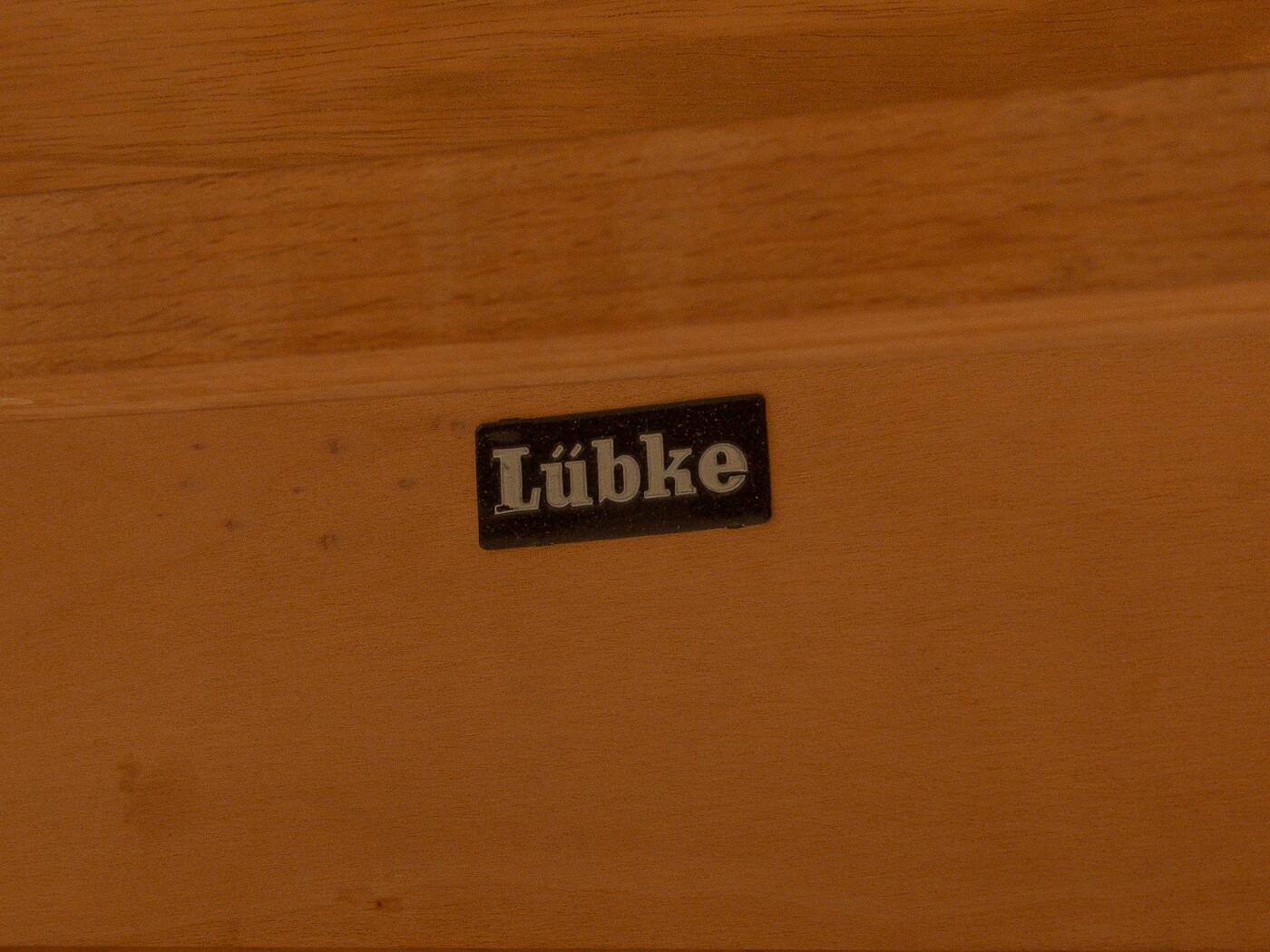 Extendable dining table from the 1960s by Lübke