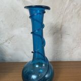 Blue spiral vase