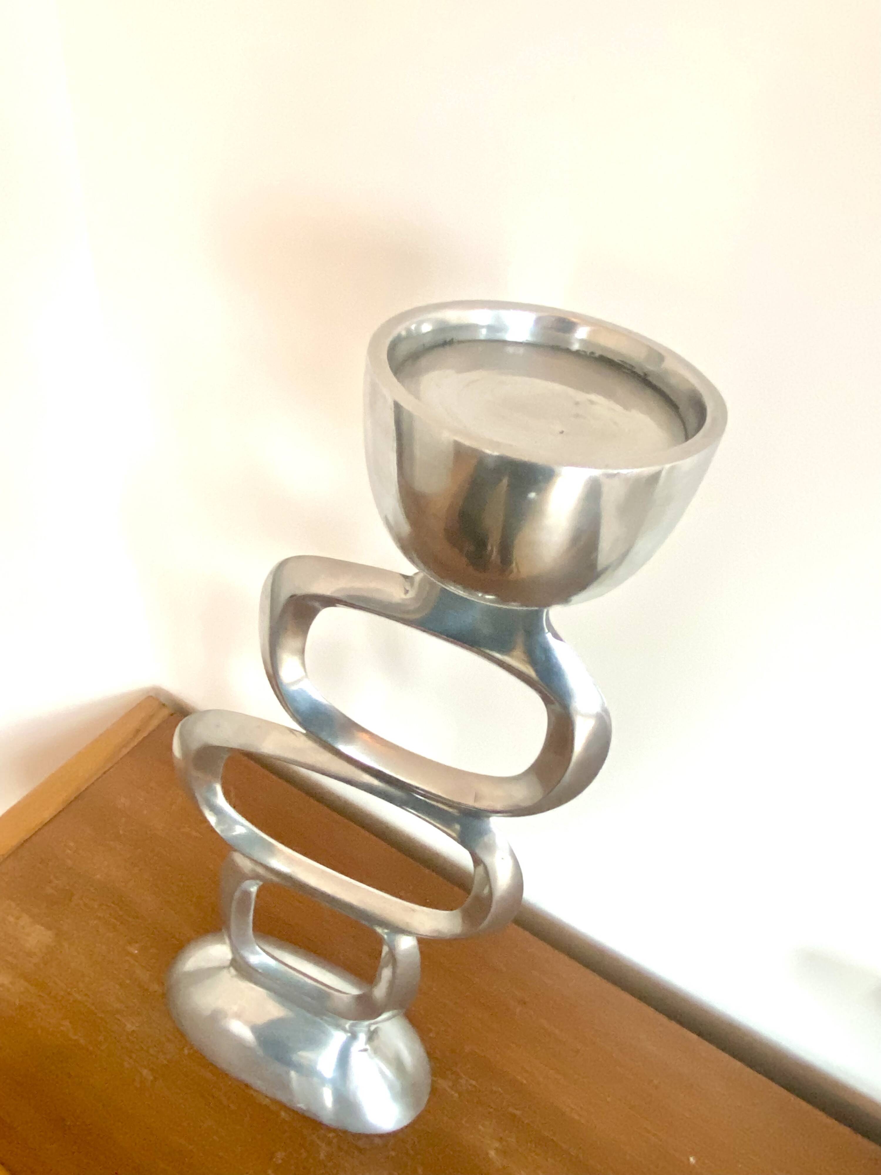 Circle XL candlestick in the style of Matthew Hilton