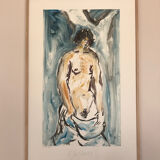 Unique monotype by Romain SUZZONI (1950).