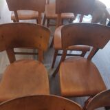Set of 10 Thonet bistro chairs