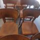 Set of 10 Thonet bistro chairs