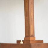 Lampe de table avec incrustations et abat-jour en soie