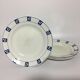 Set of 4 vintage flat plates "ste amandinoise st amand"