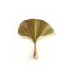 Wall lamp golden brass frame sheets by Ginko Biloba