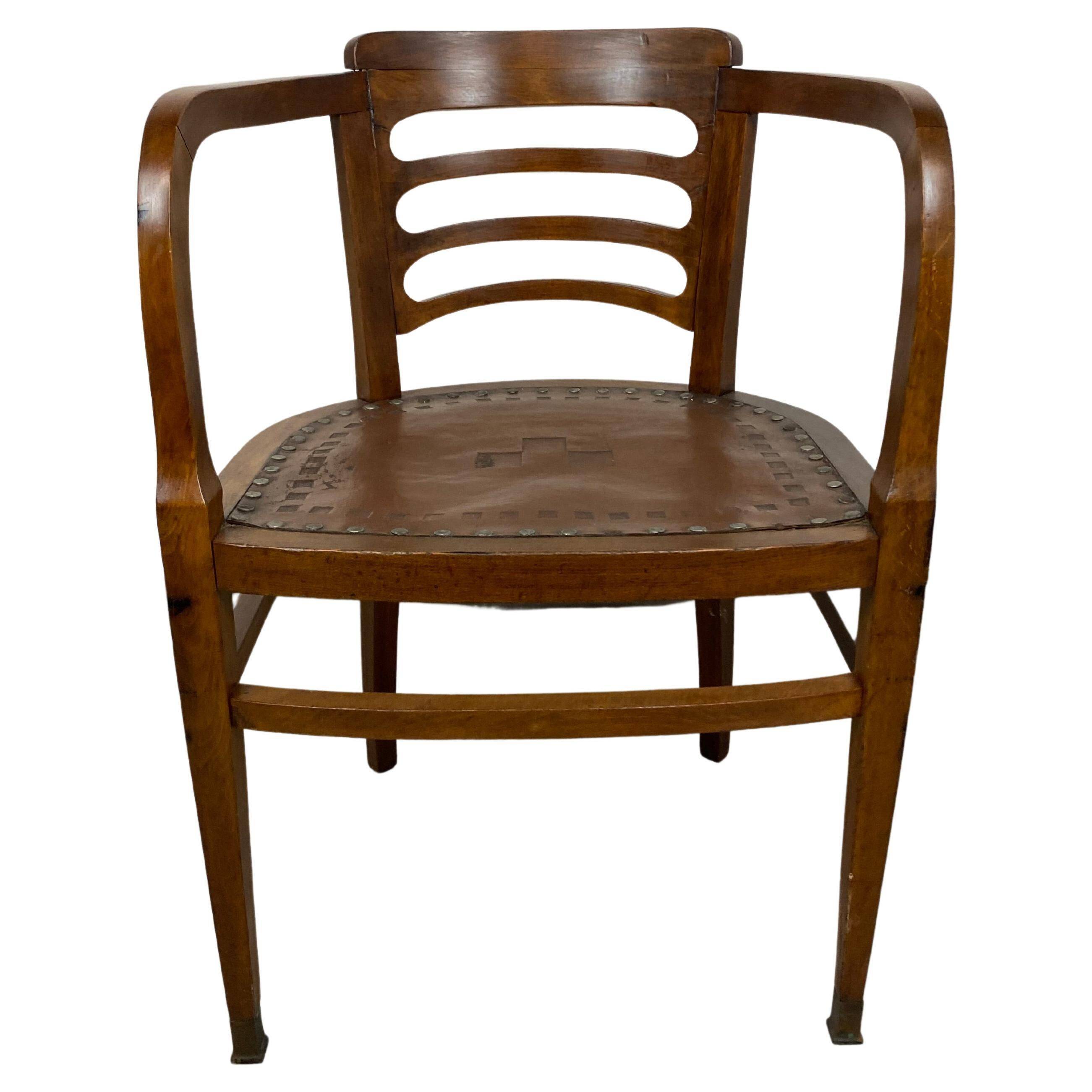 Fauteuil de bureau Sécession par Joseph Maria Olbrich