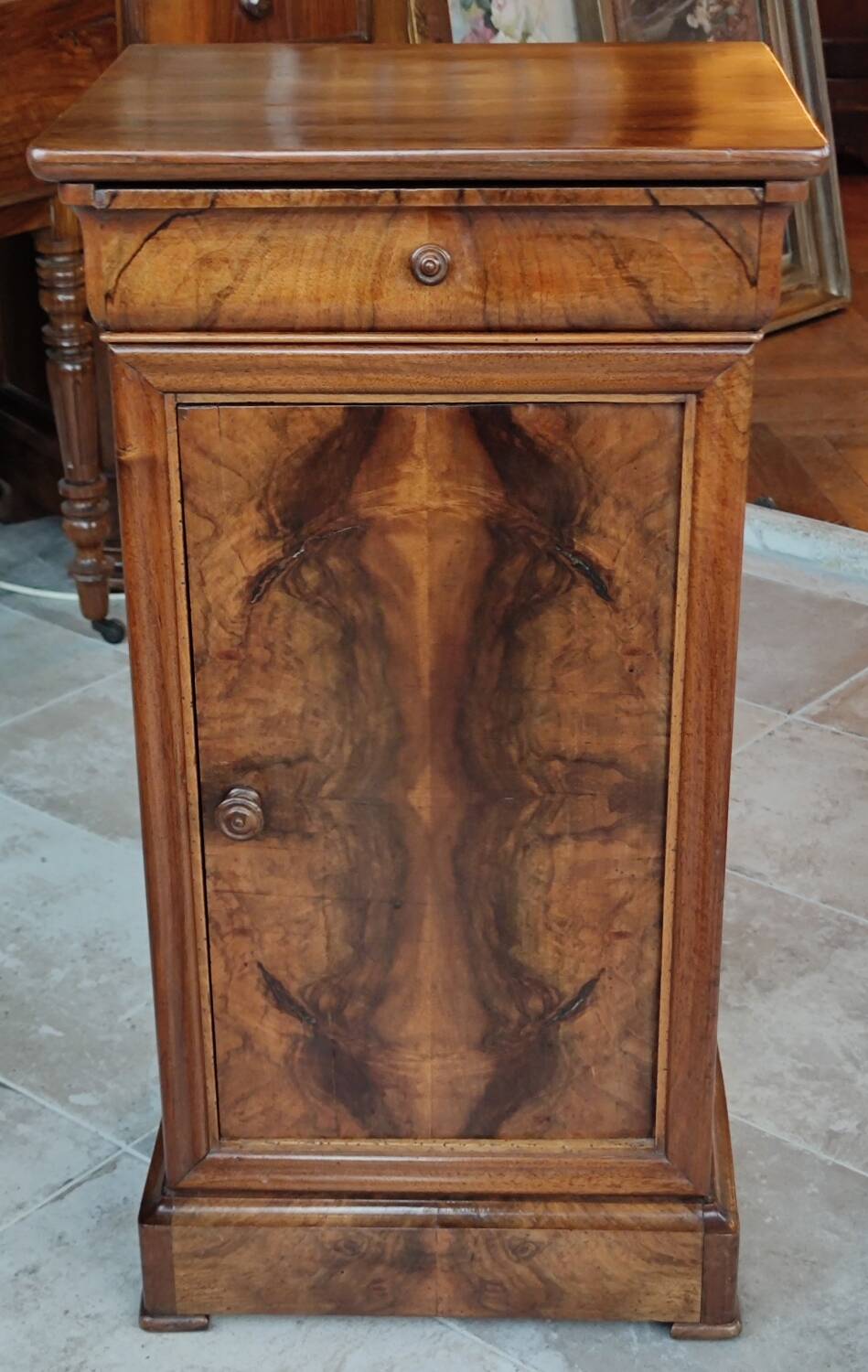 Old bedside furniture side table louis philippe