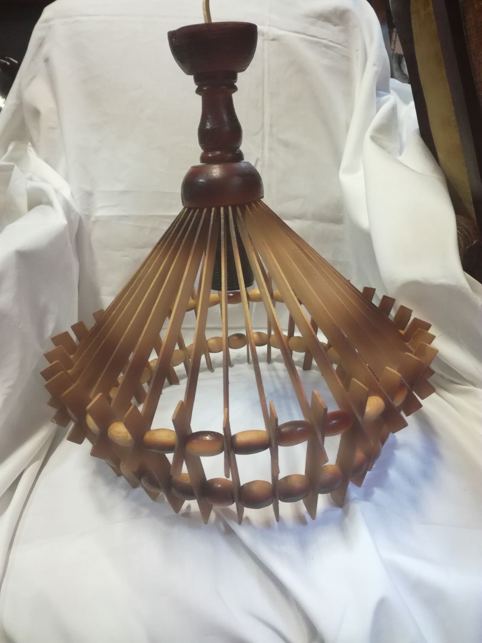 Vintage wooden suspension