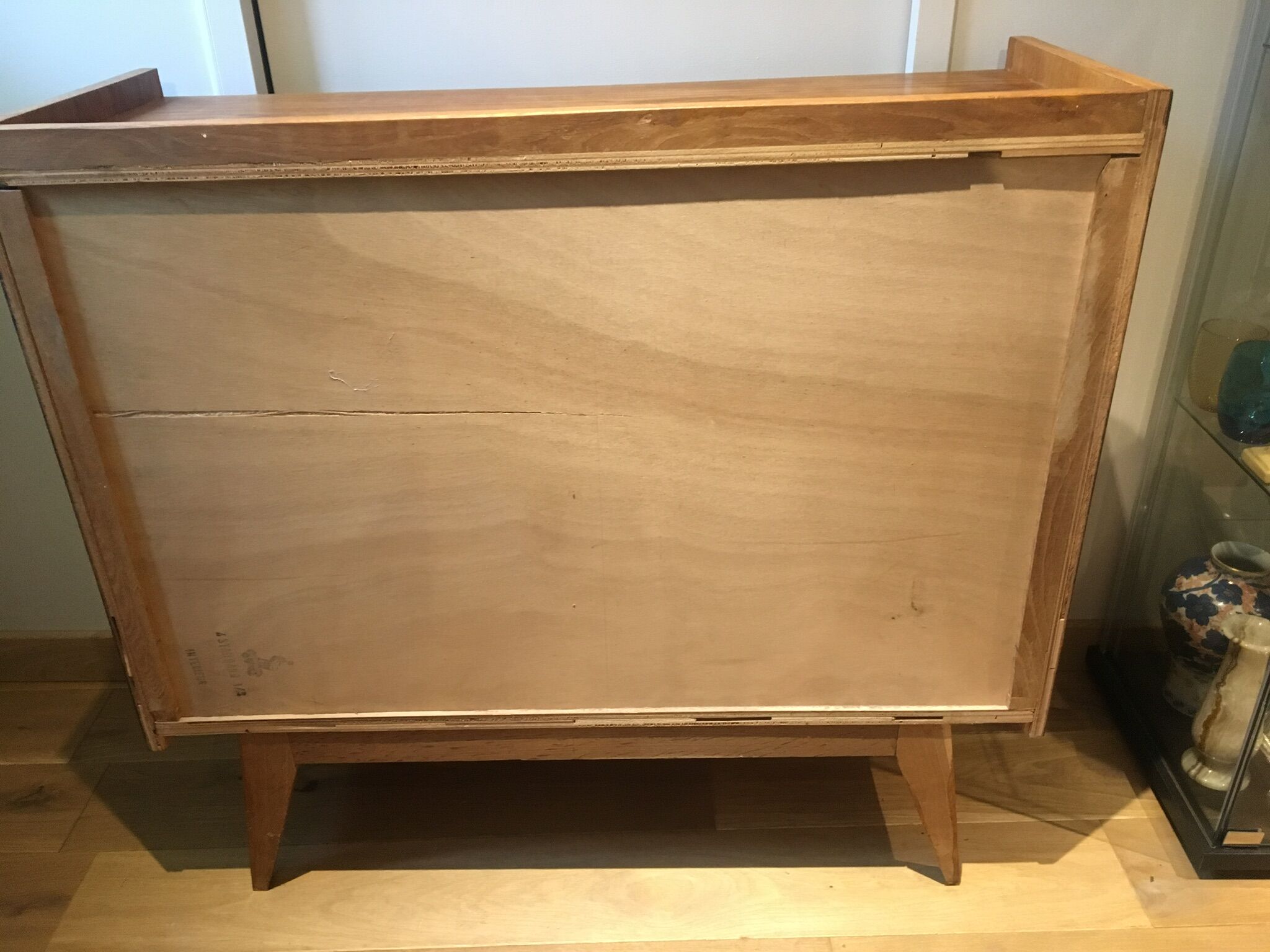 Buffet in light oak of the years 60/70