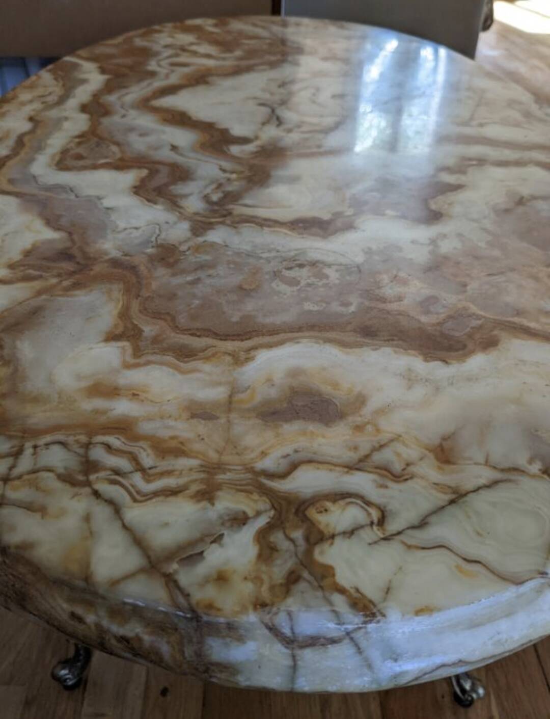 Table basse Louis XV en marbre