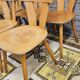 Set of 8 bistro chairs from the 1960s