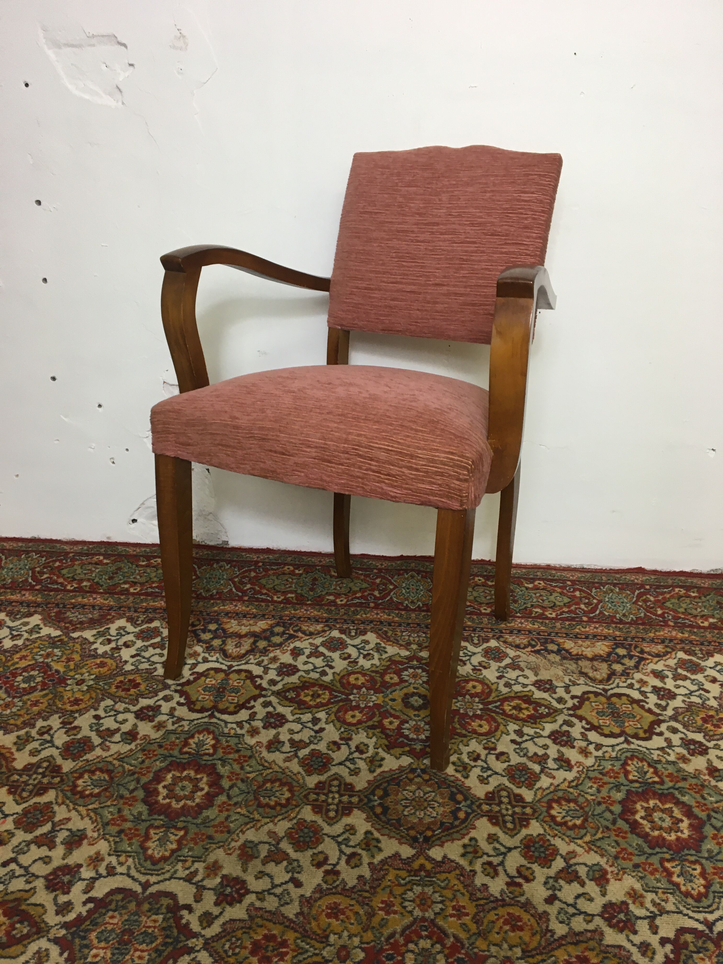 Armchair bridge mustache art deco