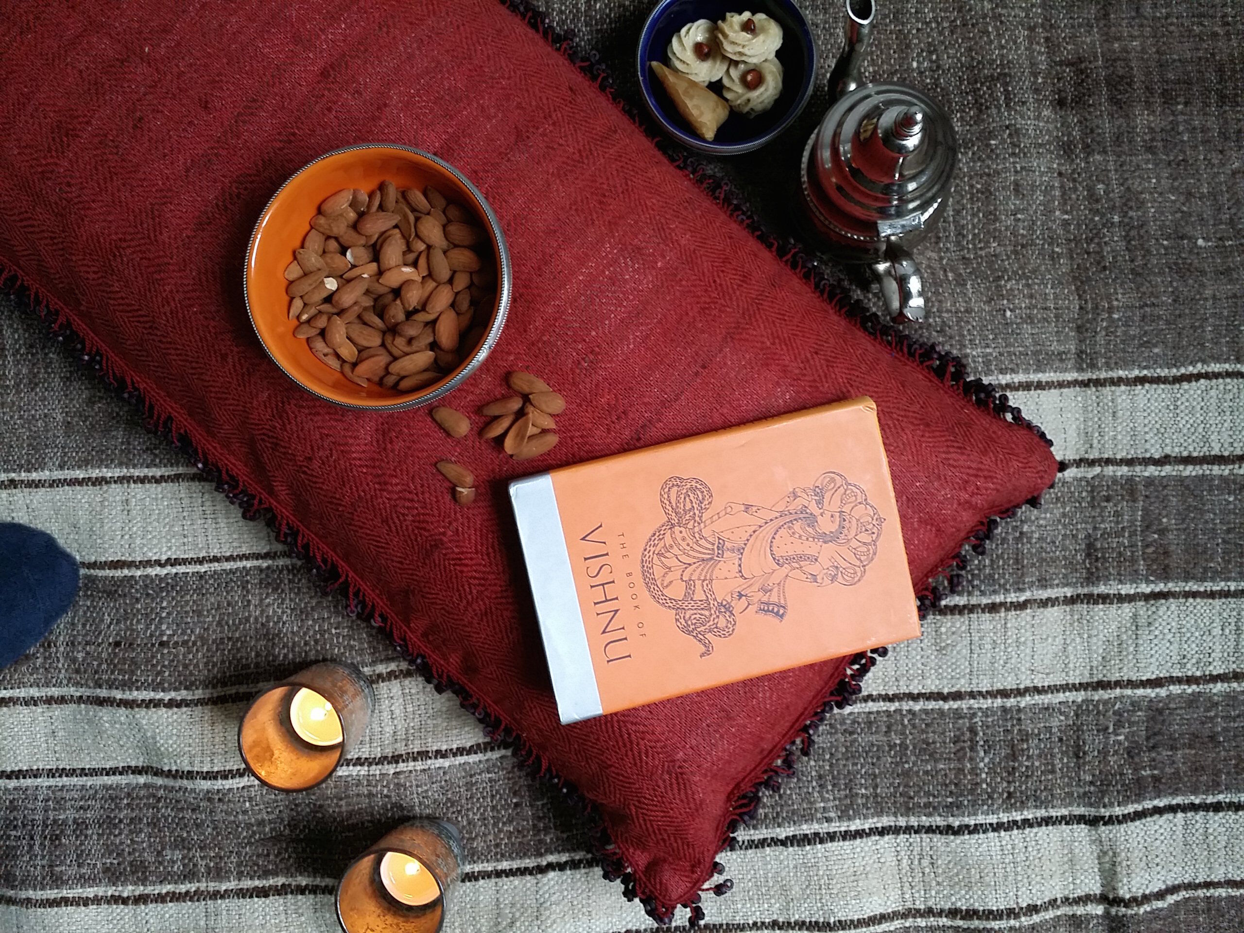 Bohemian silk cushion