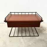 Wall-Mounted Nightstand – Mid-Century Teak