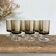 6 small smoked glasses luminarc france