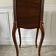 Bedside table / bedside table in veneered wood, molded and carved with foliage Louis XV style