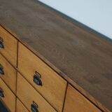 Large Vintage Dutch Oak Shop Cabinet / Sideboard, 1950s