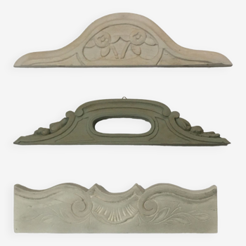 Painted wooden pediments