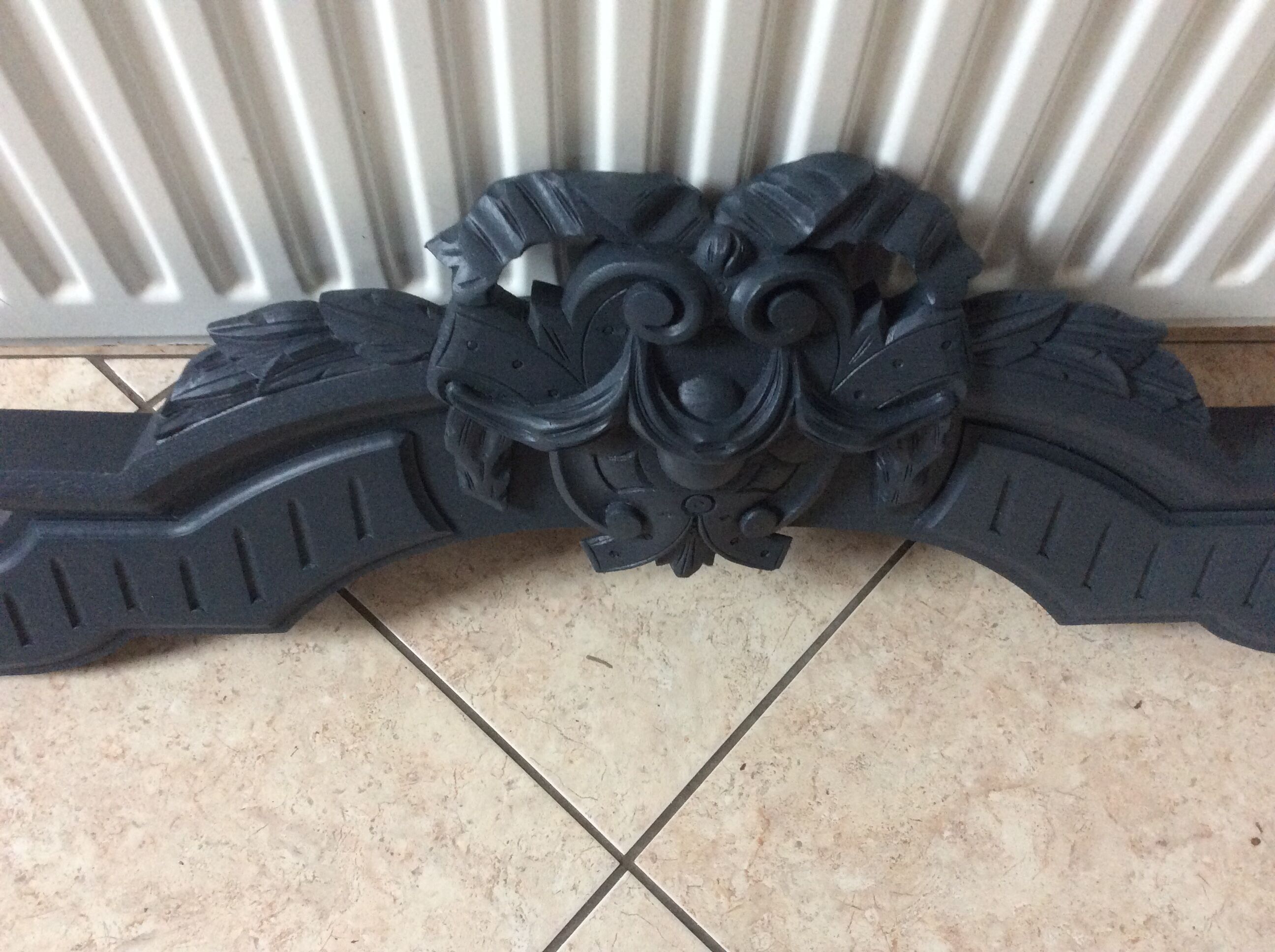 Old painted wooden front