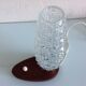 Structured tulip glass bedside lamp / vintage 60s-70s