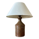 Vintage enamelled stoneware table lamp
