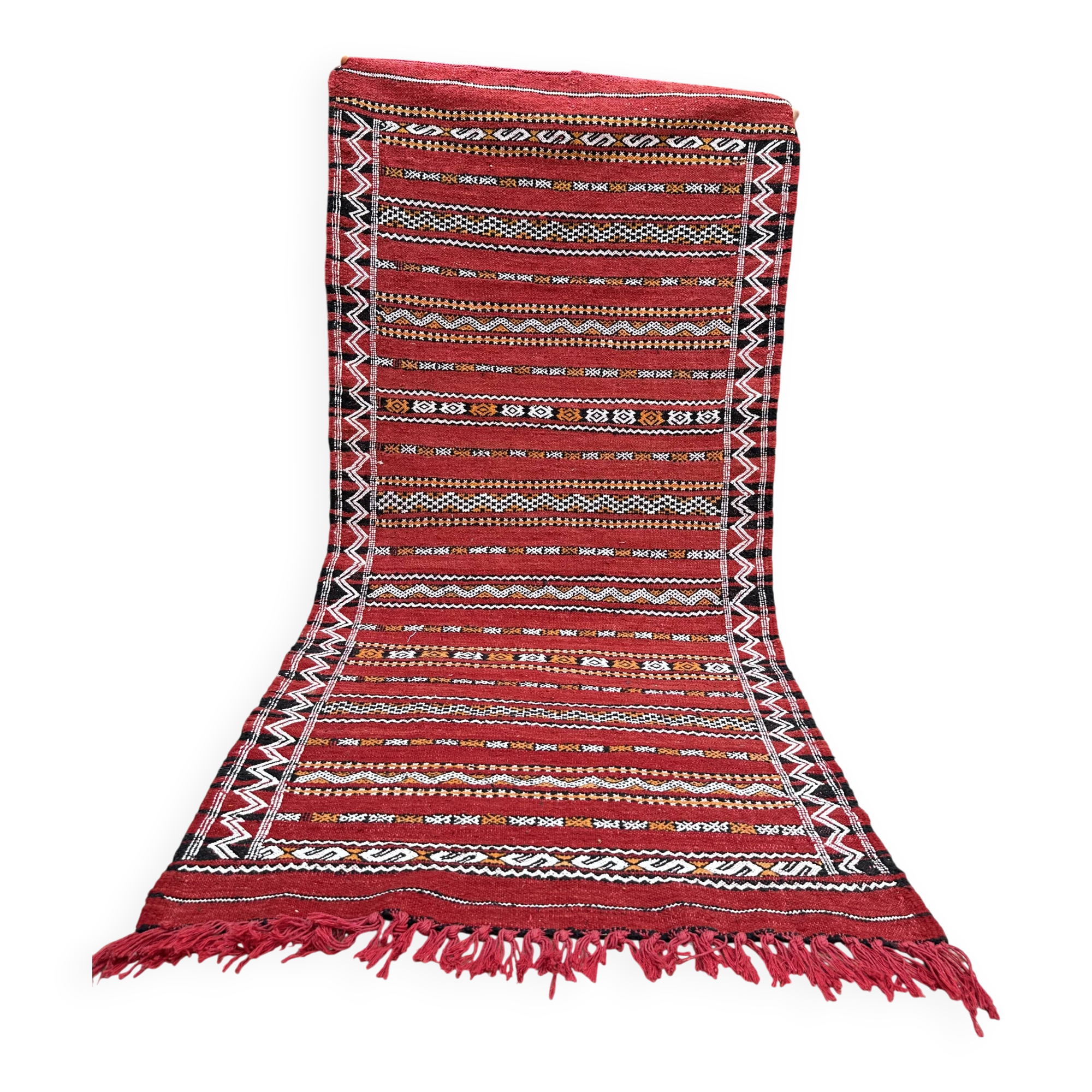 Moroccan Berber rug handwoven 100% organic wool from