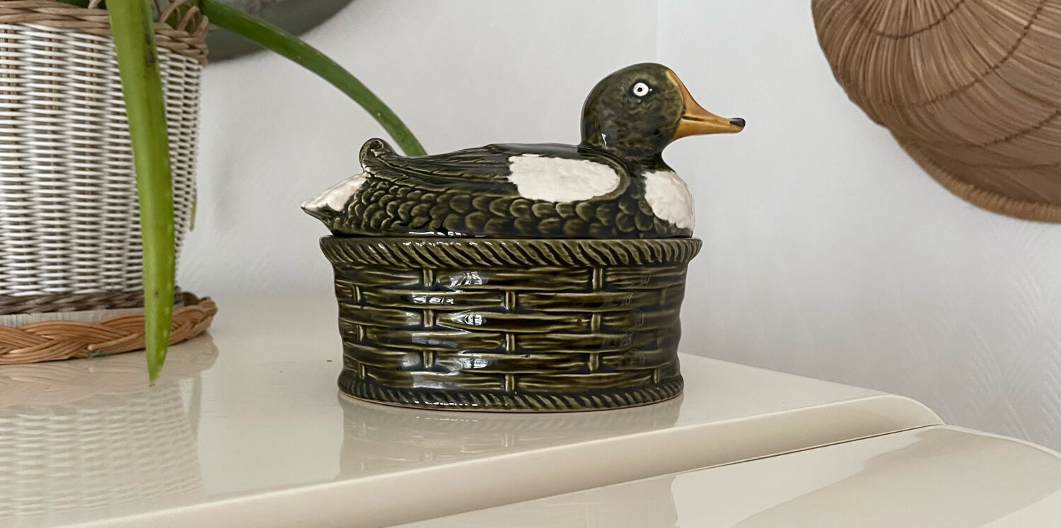 Terrine dish in slip