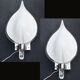 Set of 2 Murano wall lights by Franco Luce, 1970s