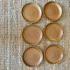 6 flat plates in stoneware