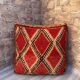 Vintage Moroccan pouf, Beni ourain Moroccan pouf, Berber pouf,
