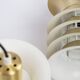 Paire de 2 lampes danoises de l'ère spatiale des années 1970.