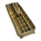 Vintage ice cube tray quikube from the brand frigidaire in golden aluminum - 60s/70s