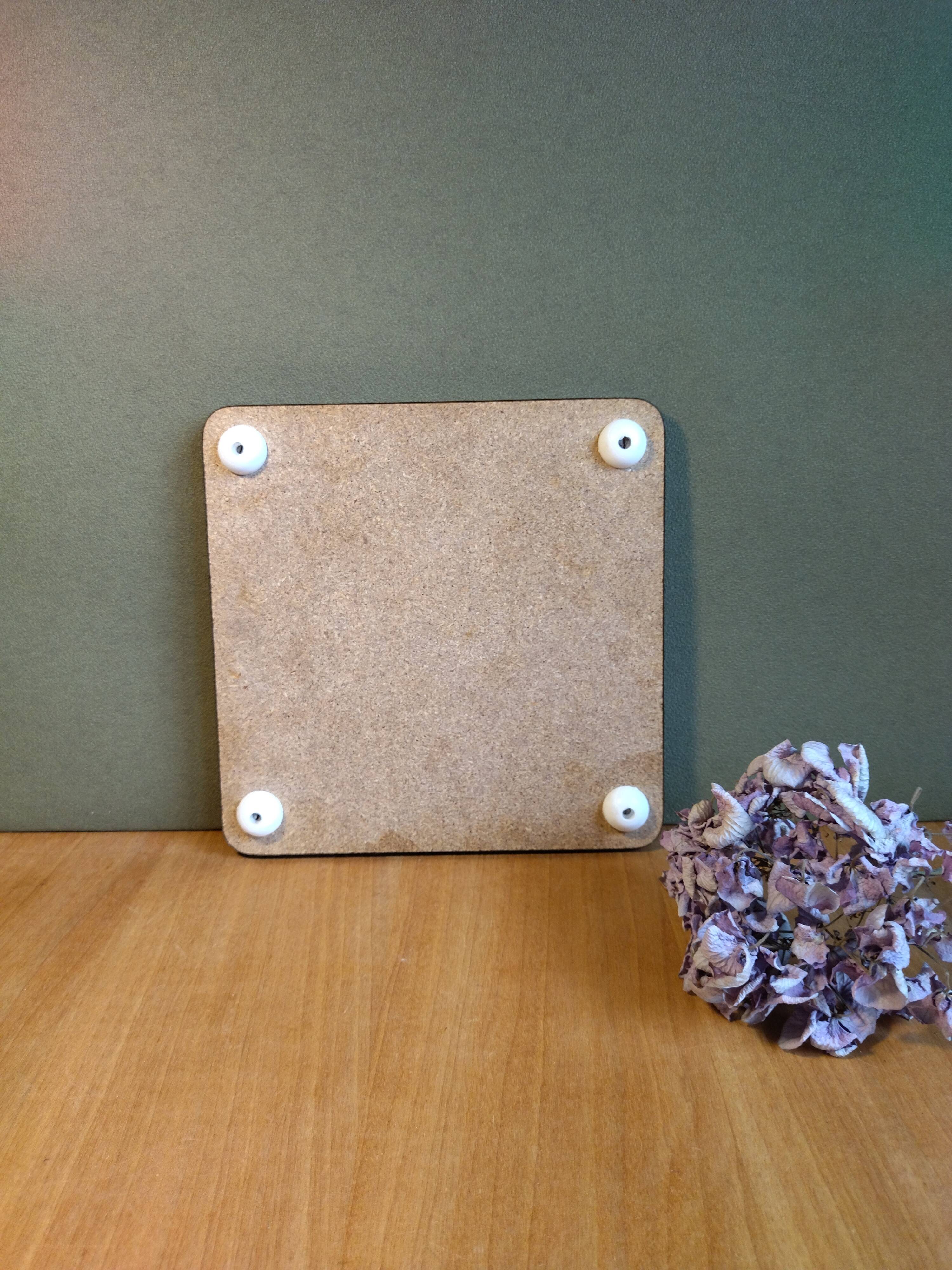 Vintage formica orange and white underside