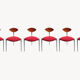 Ensemble de 6 chaises de salle à manger des années 1980