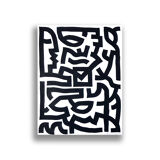 Painting on paper - "Checked"