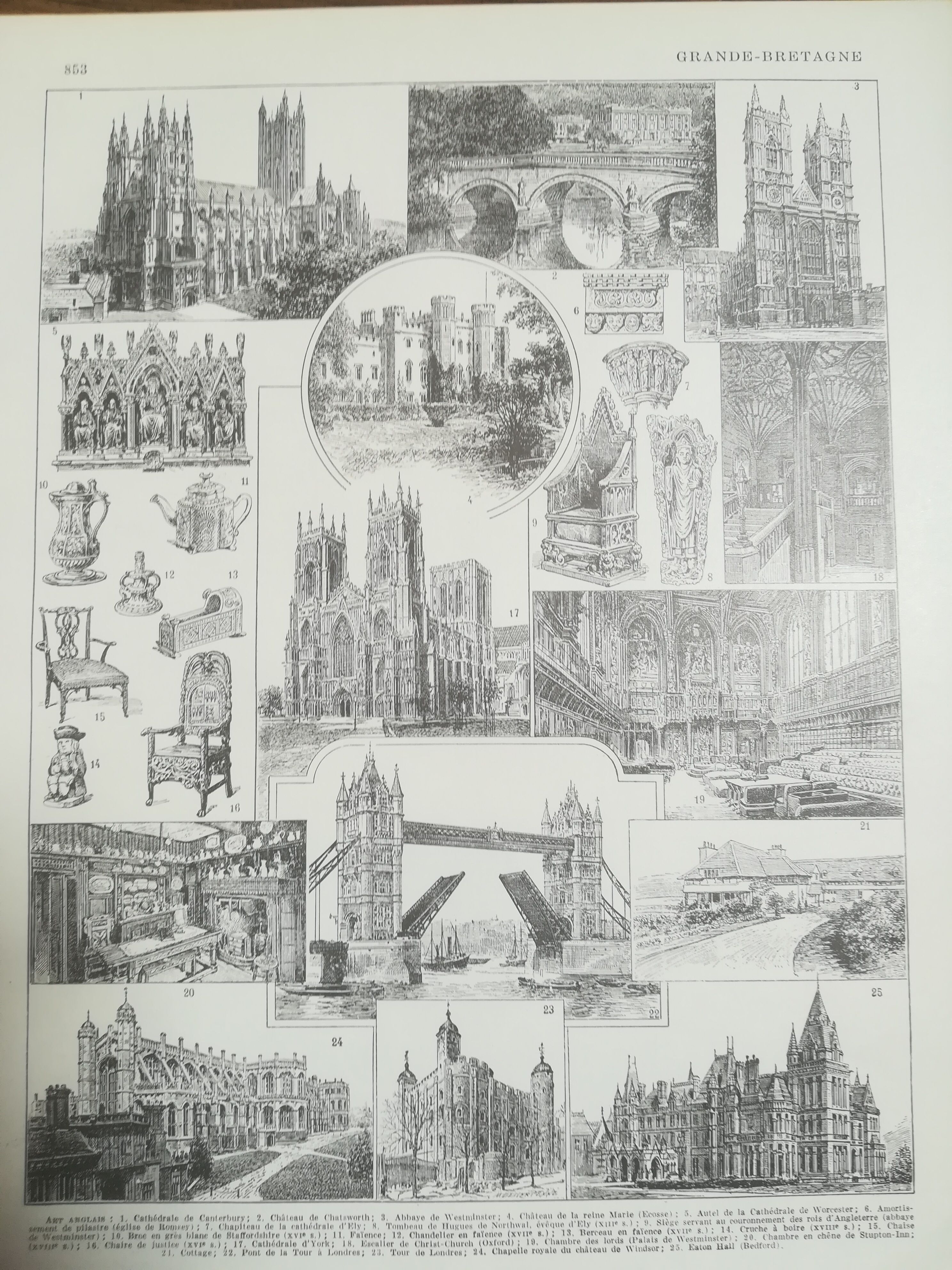 Lithograph on Great Britain from 1928